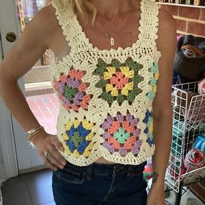 Cropped Crochet Top